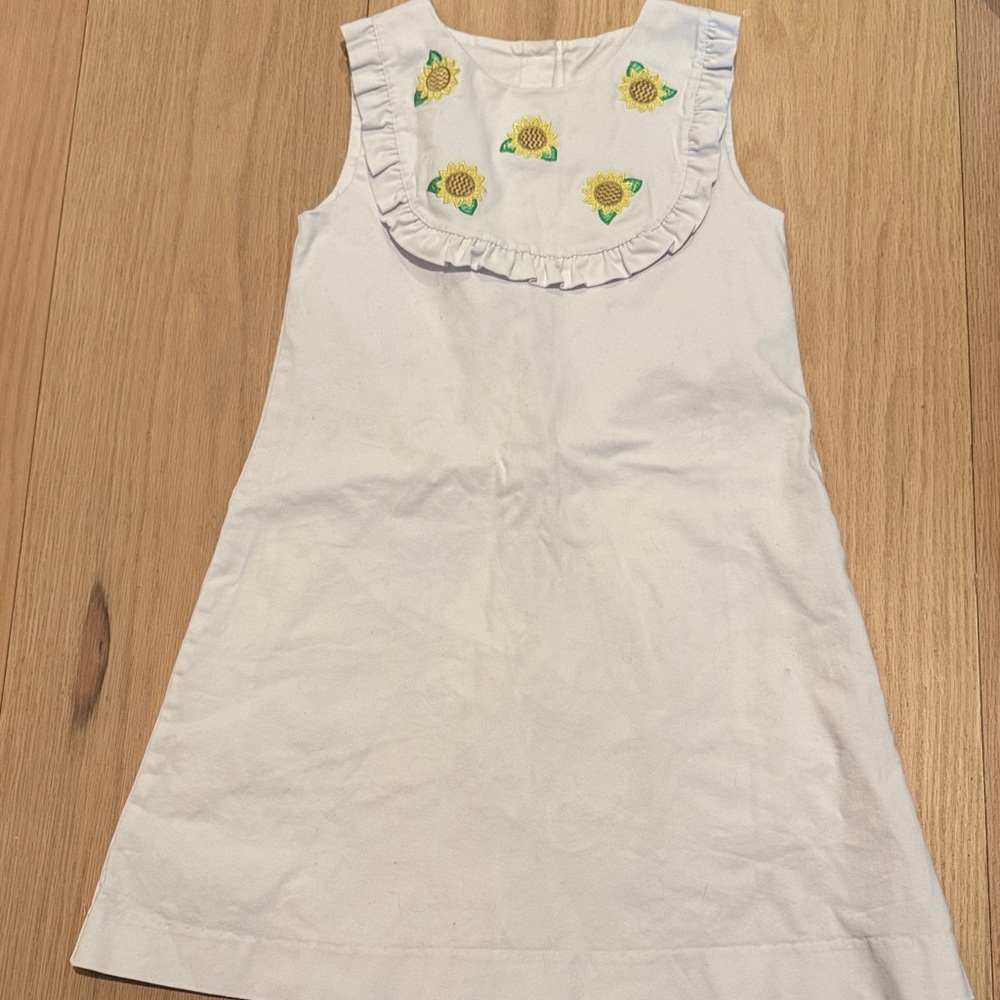 Posh Pickle White Sunflower Sundress Girls Size 10
